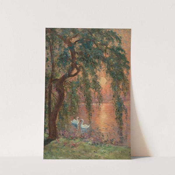 Le lac d’amour – le saule pleureur (1918) by Marie- Joseph-Leon Clavel ( Iwill)