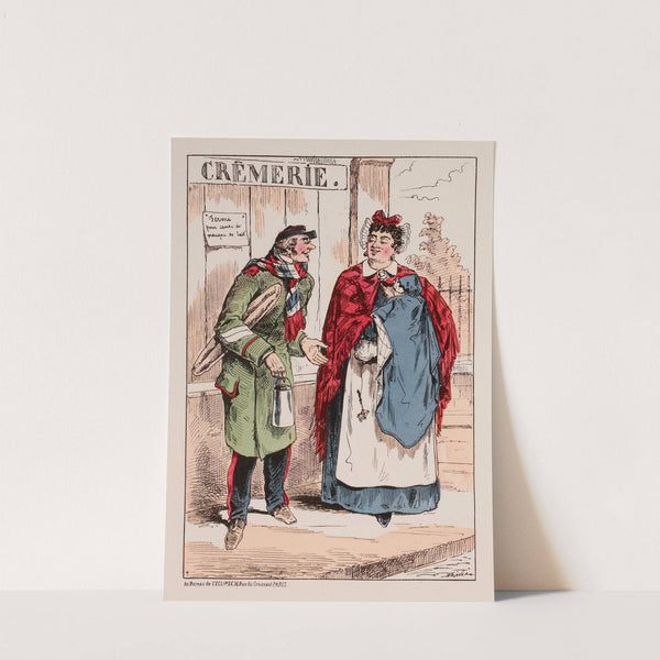 Le lait. (1871) by Draner