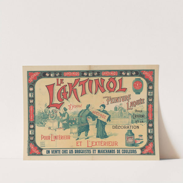 Le Laktinol. Peinture laquée… pour l’hygiène et la décoration… pour l’intérieur et l’extérieur (1908) by Imp. Paul Dupont