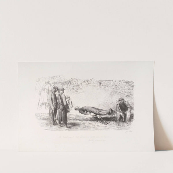 Le Lieutenant Max Doumic veillé par ses hommes (1914) by Jean Veber