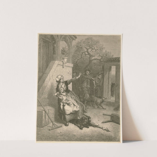 Le loup, la mère et l’enfant (1860-1869) by Gustave Doré