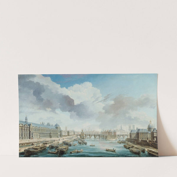 Le Louvre, le Pont-Neuf et le Collège des Quatre-Nations, actuel Institut de France, vus du pont Royal (1755) by Nicolas Jean-Baptiste Raguenet