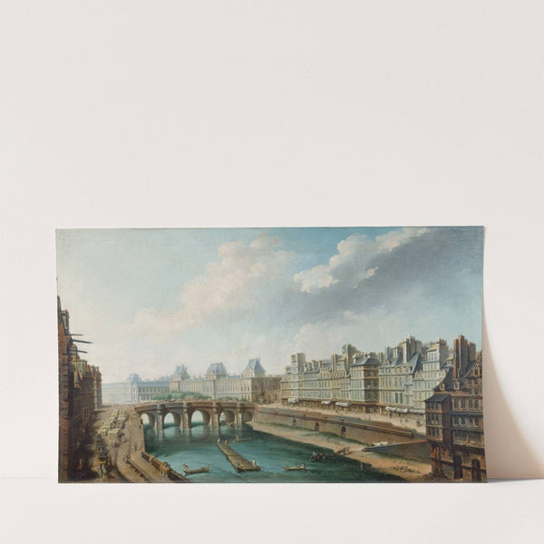 Le Louvre, le Pont-Neuf et le quai des Orfèvres, vus du quai des Grands-Augustins (1760) by Nicolas Jean-Baptiste Raguenet