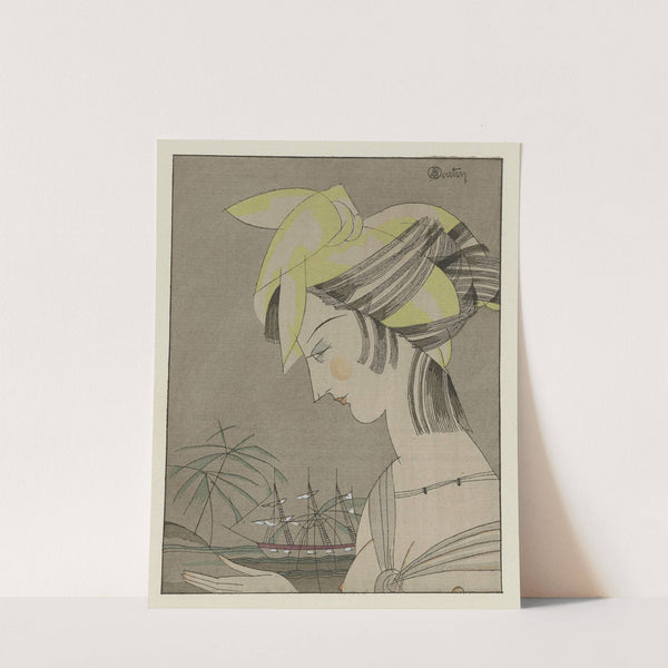 Le madras jaune ; Coiffure pour le soir (1920) by Charles Martin