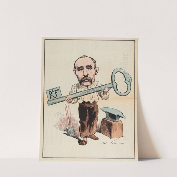 Le maître serrurier (1879) by André Gill