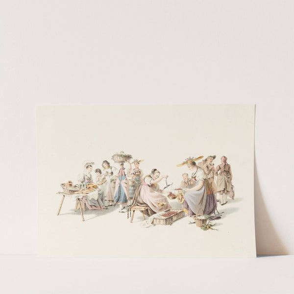 Le Marché (1828-1829) by Franz Niklaus König