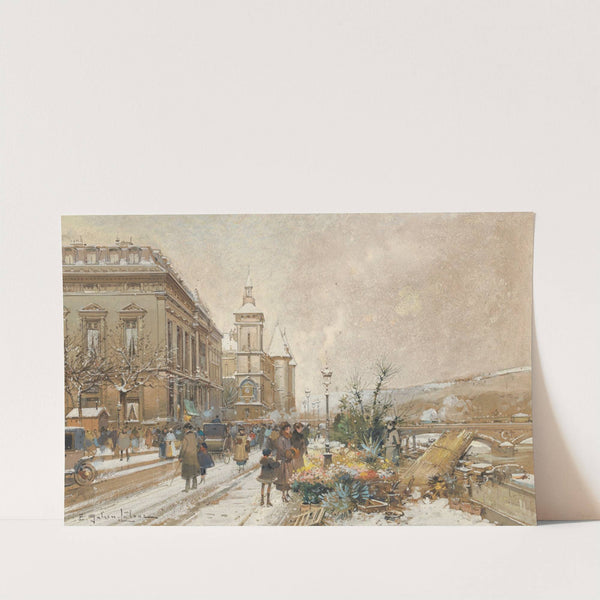 Le Marché aux fleurs by Eugène Galien-Laloue