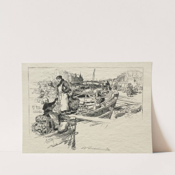 Le Marché aux Pommes, No. 1 (1890) by Auguste Louis Lepère