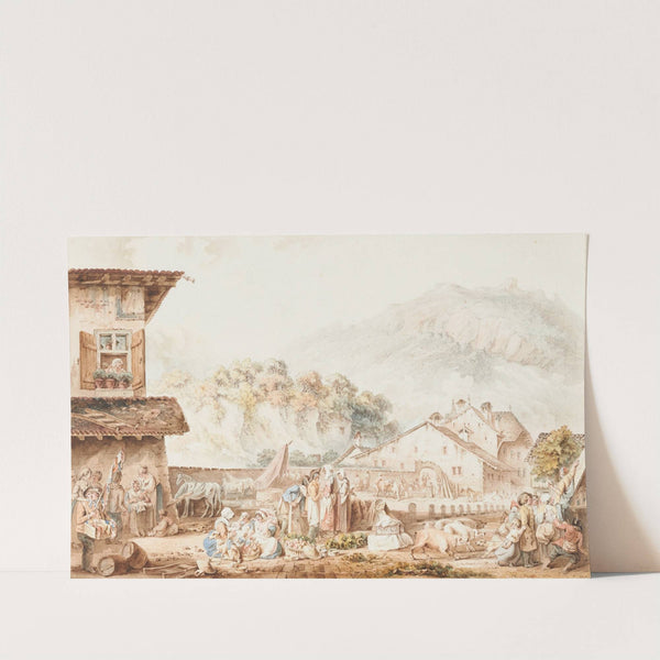 Le marché de Bex by Michel Vincent Brandoin