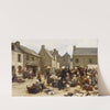 Le marché de Ploudalmézeau (1875) by Léon Augustin Lhermitte