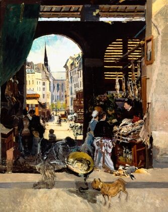 Le Marché des Carmes, place Maubert (1880)