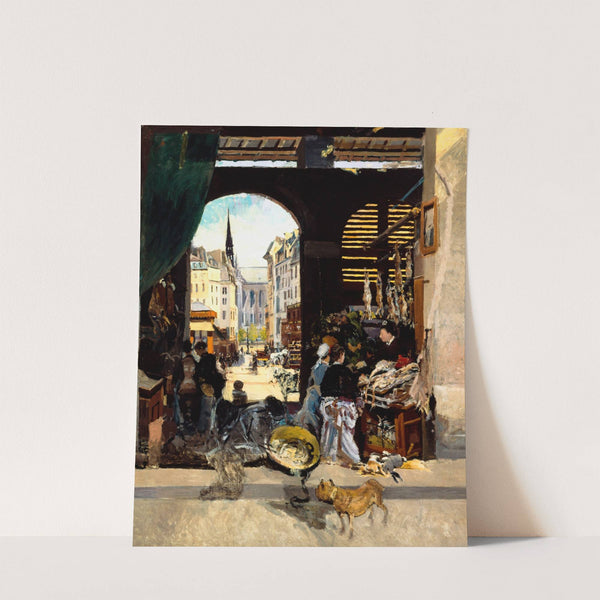 Le Marché des Carmes, place Maubert (1880) by Emile Antoine Guillier