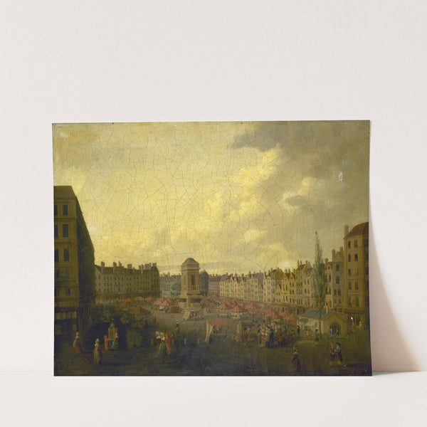 Le marché des Innocents, vers 1791 by Pierre Lafontaine