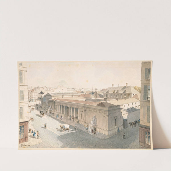 Le marché du Temple en 1840 et le couvent de l’Adoration Perpétuelle du Saint-Sacrement (1915-1945) by Fédor Hoffbauer