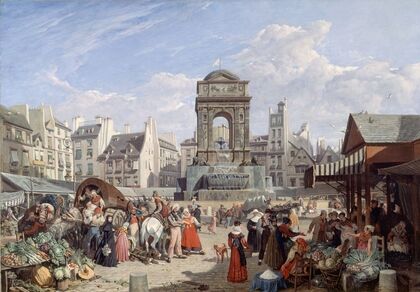 Le Marché et la fontaine des Innocents