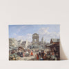 Le Marché et la fontaine des Innocents by John James Chalon