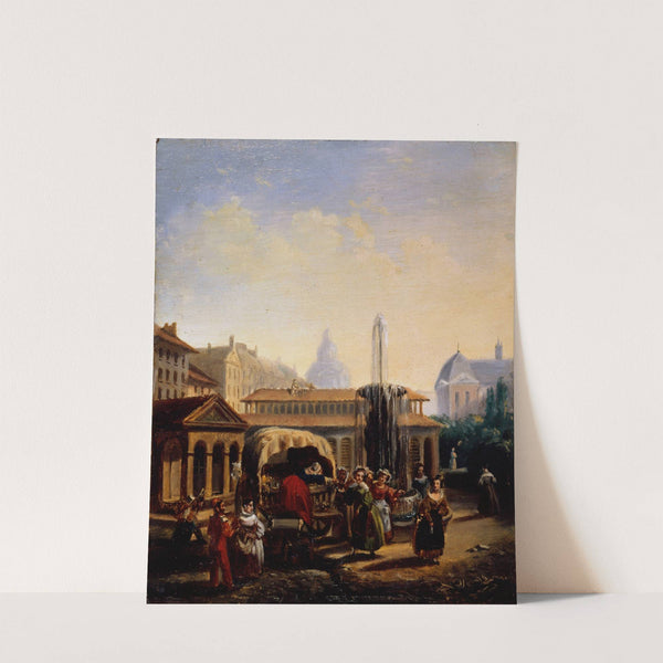 Le marché Saint-Martin by Jean Baptiste Lecoeur