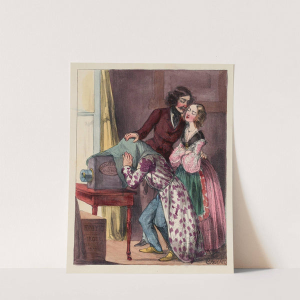 (Le mari). J’ai beau regarder, je ne vois rien (1840) by Charles Vernier