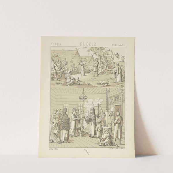 Le mariage Slave ; la danse russe (1876-1888) by Auguste Racinet