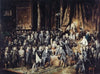 Le marquis de Deux-Brézé et Mirabeau, le 23 juin 1789