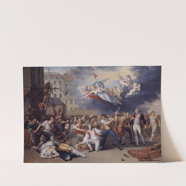 Le marquis de Pelleport (1754-1807) tente, en vain, de sauver le major de la Bastille, Antoine-Jérôme de Losme-Salbray, le 14 juillet 1789 by Charles Thévenin