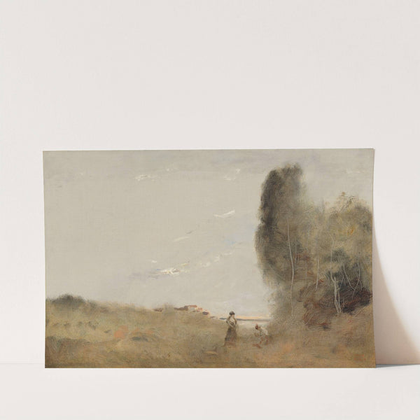 Le Matin Au Bord De L'eau by Jean-Baptiste-Camille Corot