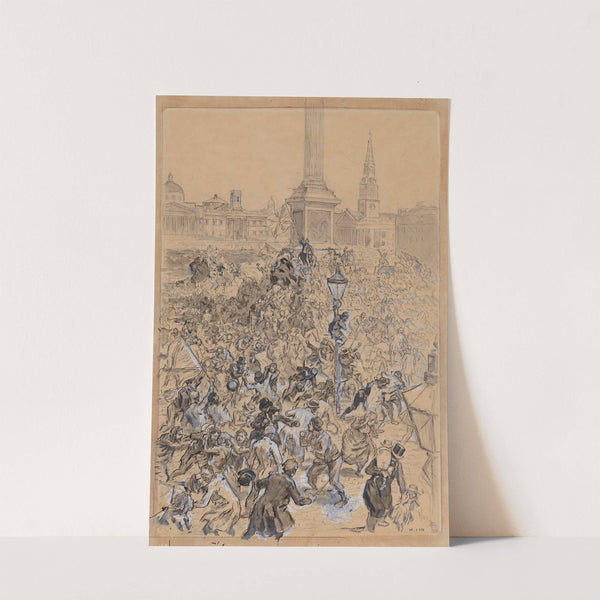 Le meeting de Trafalgar Square by Daniel Urrabieta Vierge