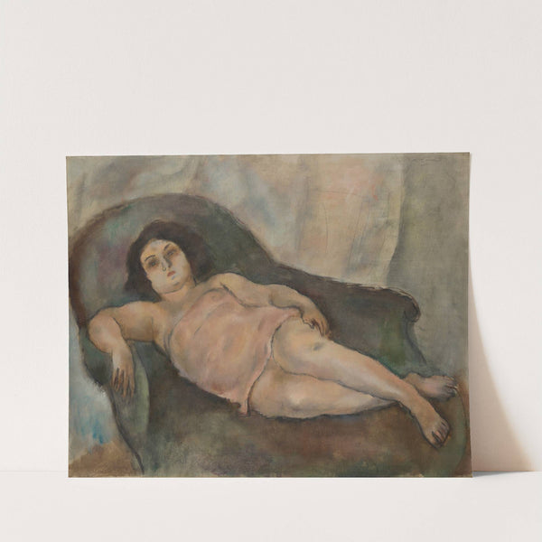 Le Modèle à la chemise rose by Jules Pascin
