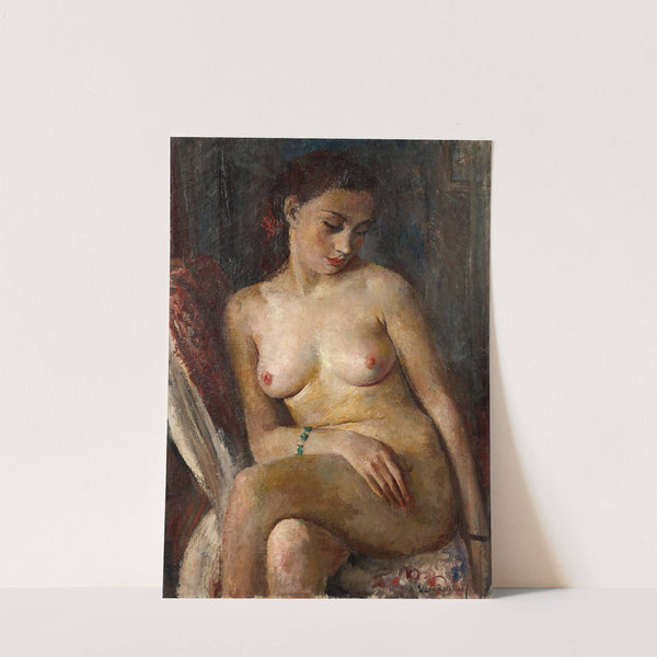 Le modèle nu au bracelet vert (ca 1930) by Vera Rockline