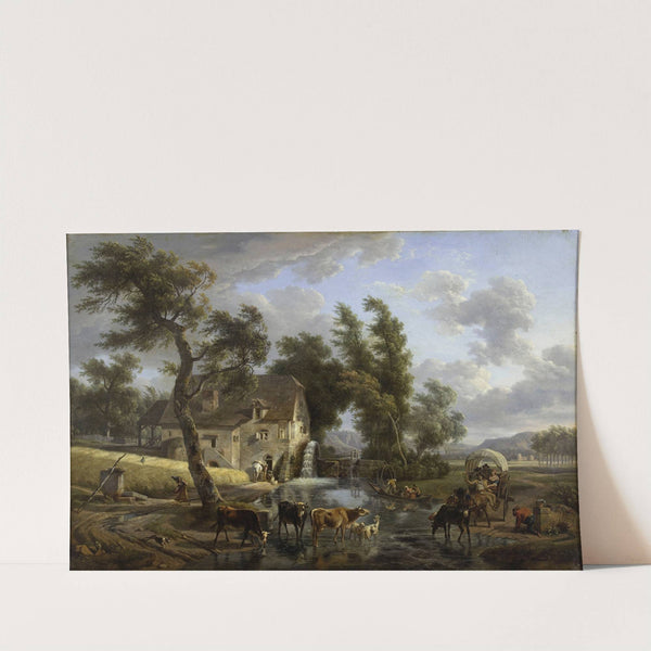 Le moulin by Jean-Louis Demarne