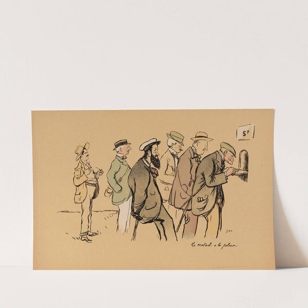 Le mutuel a la pelouse (1919) by Georges Goursat (Sem)