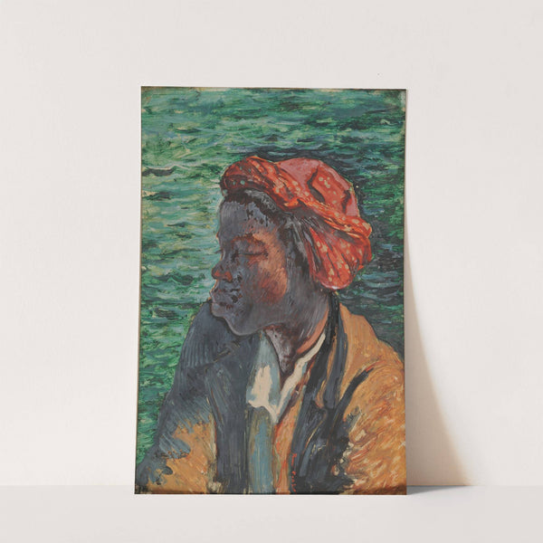 Le nègre au turban rouge by René Piot