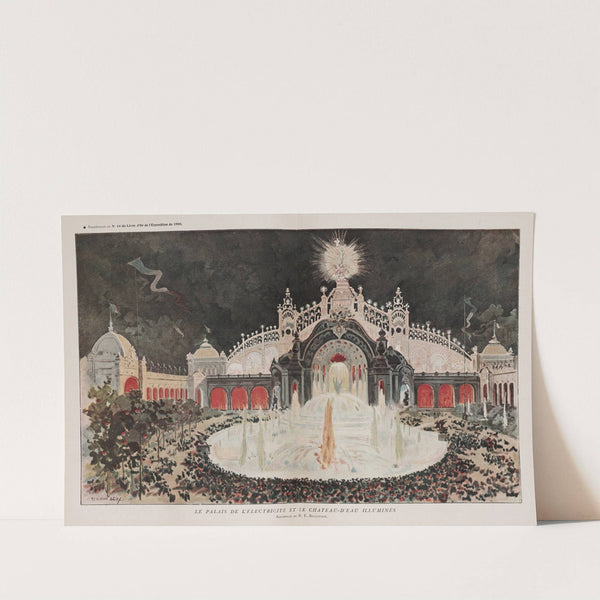 Le palais de d'electricite et le chateau -d'eau illumines by M. Fernand Bellenger