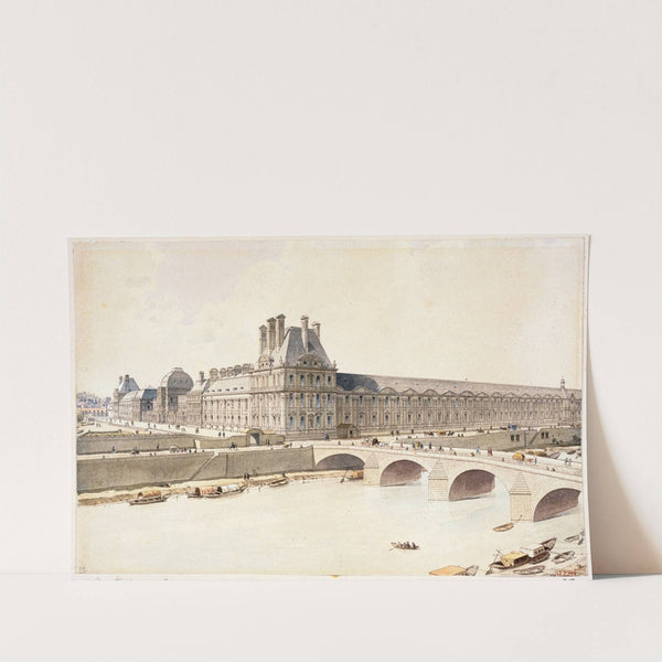 Le Palais des Tuileries en 1690, vue du quai de la Grenouillère (1915-1945) by Fédor Hoffbauer