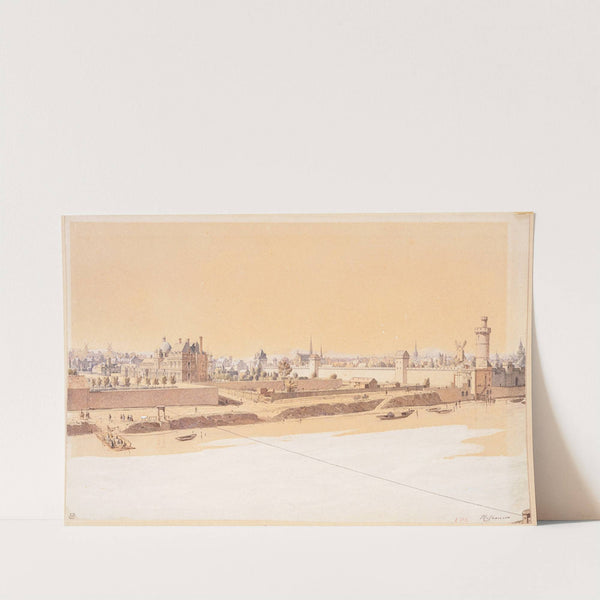 Le Palais des Tuileries, rue Saint-Niçaise, Porte Neuve et Porte Saint-Honoré en 1585 (1915-1945) by Fédor Hoffbauer