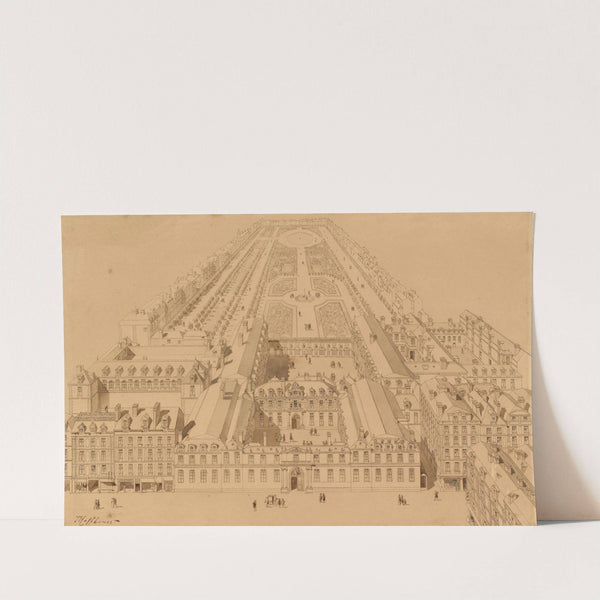 Le Palais-Royal en 1670 by Fédor Hoffbauer