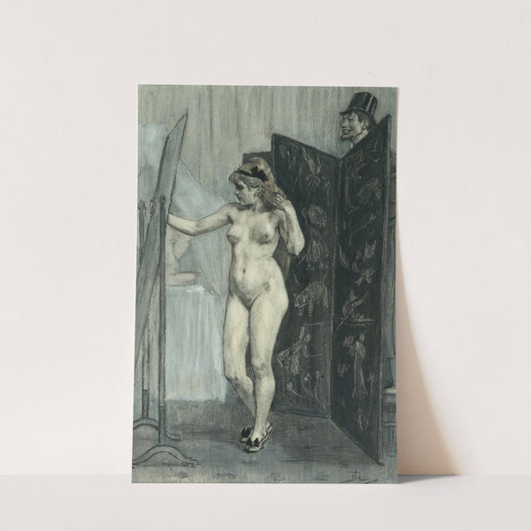 Le paravent by Félicien Rops