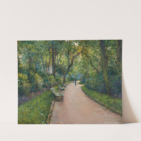 Le Parc Monceau by Gustave Caillebotte