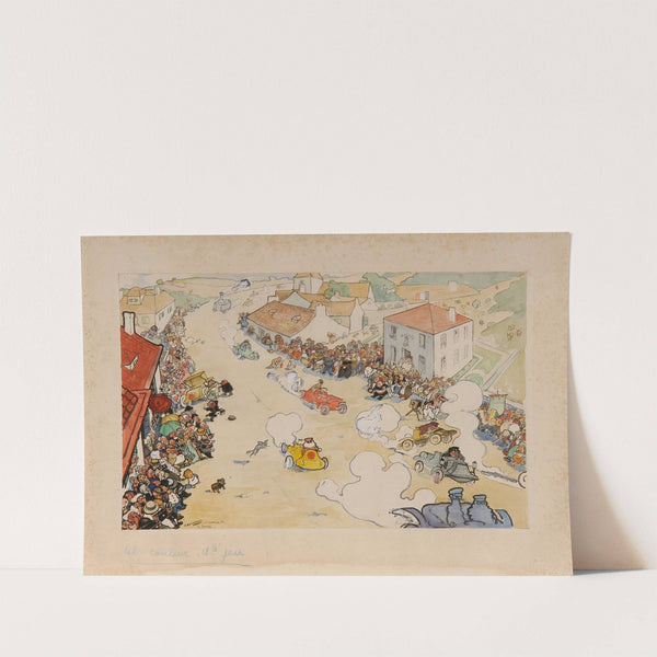 Le Passage de la course (before 1902) by André Victor Édouard Devambez