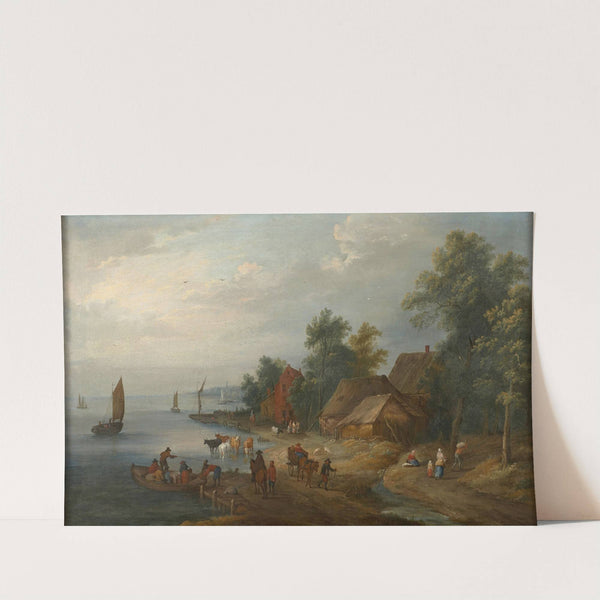 Le passage de la rivière by Theobald Michau