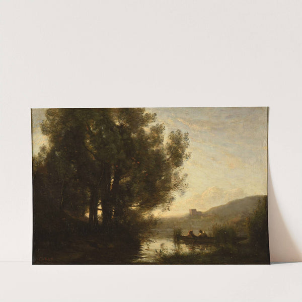 Le Passage de la rivière by Jean-Baptiste-Camille Corot