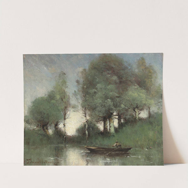 Le Passeur Sur L'étang by Paul Désiré Trouillebert