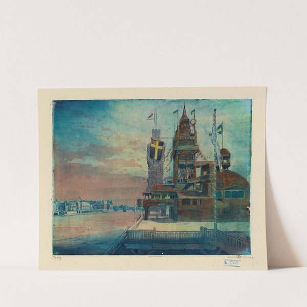 Le pavillon de la Suède et Norvège by Pierre-Marcel Roy