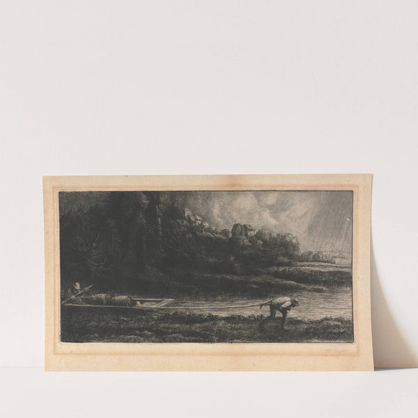 Le Paysage au Bâteau (c. 1857–1911) by Alphonse Legros