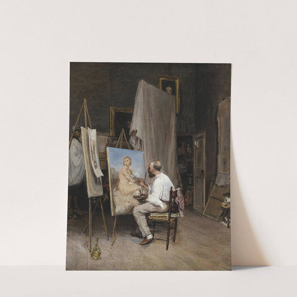 Le peintre dans son atelier by Carl Friedrich Heinrich Werner