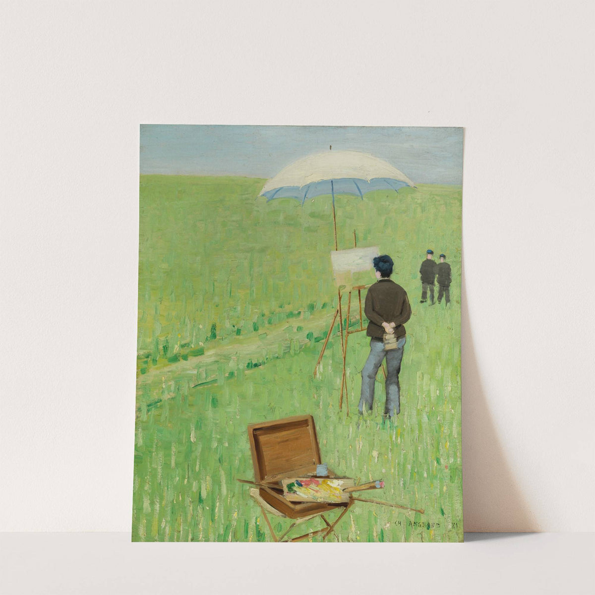 Le peintre en plein air by Charles Angrand