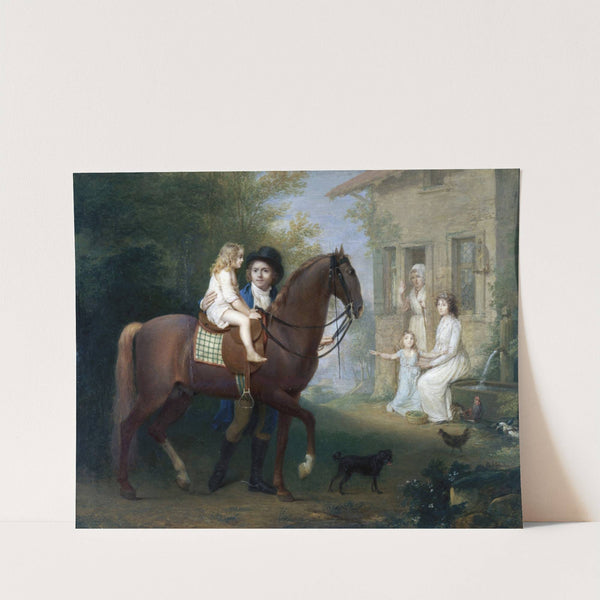 Le Peintre et sa famille, devant une maison de campagne (1797 - 1798) by Jean-Antoine Laurent
