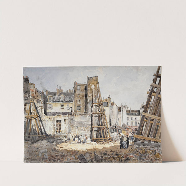 Le percement de la rue Danton (1898) by Henri Laurent Mouren