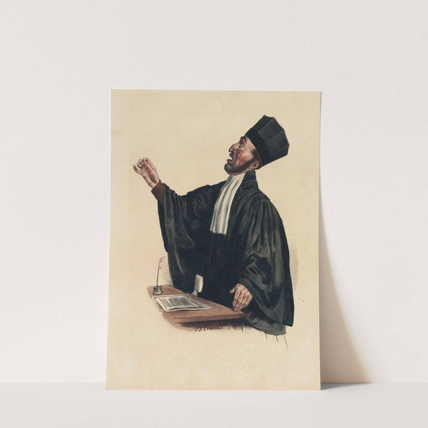 Le perroquet noir by Charles-Joseph Traviès de Villers