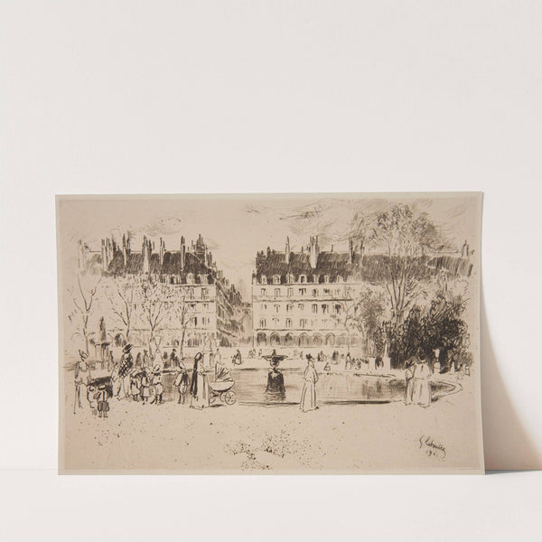 Le Petit Bassin des Tuileries (1901) by Gustave Leheutre